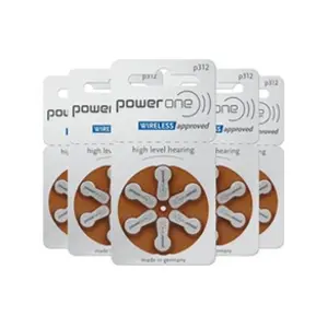 Comparateur de prix : Power One Lot de 6 Piles auditives p312 Marron - 1,45 V - 170 mAh