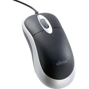 Comparateur de prix : Ultron UM-100 basic - Souris - 3 boutons - filaire - USB - argent noir