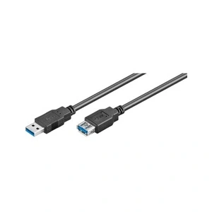 goobay Câble de Rallonge SuperSpeed USB 3.0, Noir, 1.8m Longueur pas cher
