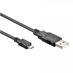Comparateur de prix : Goobay Câble de raccordement USB - Wentronic - 3 mètres - Micro USB B - USB A - Noir