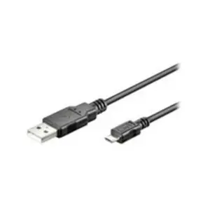 Comparateur de prix : Goobay Câble USB 2.0 AM - MBM A mâle - Micro B mâle Ronde 1.00 m Noir