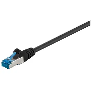 Wentronic Electronic Components Handels Goobay 93820 CAT 6a Câble de Liaison, S/FTP (PiMF), Noir, 5m Longueur pas cher
