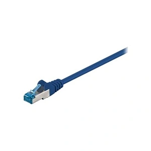 Comparateur de prix : Wentronic Goobay 93845 CAT 6a Câble de Liaison, S/FTP (PiMF), Bleu, 7.5 m Longueur