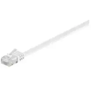 Comparateur de prix : Goobay 93363 CAT 5e Câble de Liaison Plat, U/UTP, Blanc, 10m Longueur