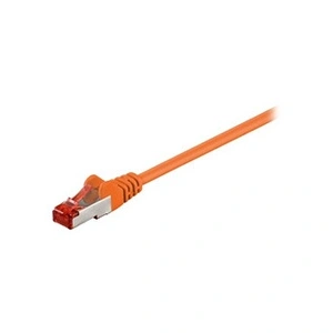 Wentronic goobay - Cordon de raccordement - RJ-45 (M) pour RJ-45 (M) - 30 m - SFTP, PiMF - CAT 6 - sans halogène, moulé, sans crochet - orange pas cher