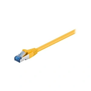 Comparateur de prix : Wentronic Electronic Components Handels Goobay 93781 CAT 6a Câble de Liaison, S/FTP (PiMF), Jaune, 3m Longueur