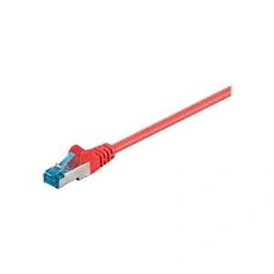 Comparateur de prix : Wentronic Electronic Components Handels Goobay 93745 CAT 6a Câble de Liaison, S/FTP (PiMF), Rouge, 2m Longueur