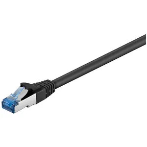 Comparateur de prix : Wentronic Electronic Components Handels 93746 cat 6a Câble de Liaison, s/ftp (PiMF), Noir, 2m Longueur - Goobay