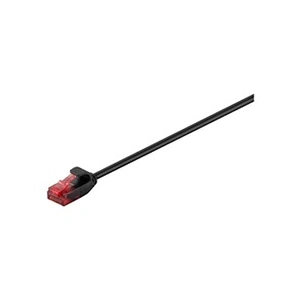 Wentronic goobay - Cordon de raccordement - RJ-45 (M) pour RJ-45 (M) - 3 m - UTP - CAT 6 - sans crochet - noir pas cher