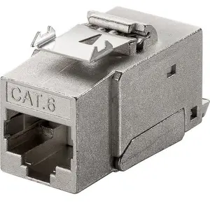 Comparateur de prix : Goobay 90863 CAT 6 Prise Femelle RJ45 Keystone, STP, 250 MHz, Argent