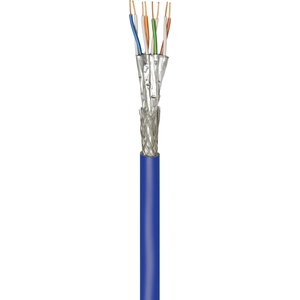 Comparateur de prix : 'Goobay 91893 "Câble réseau Cat 7 A +", "S/FTP (PIMF), 100 m Bleu/Noir