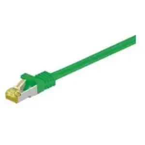 Comparateur de prix : Goobay Goobay 91568 Câble De Réseau Vert 0,25 M Cat7 S/ftp (s-stp)