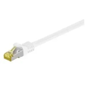 Comparateur de prix : GOOBAY Câble Patch RJ45 S/FTP CAT7 PIMF Blanc 3 m