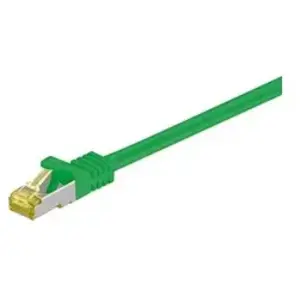 Comparateur de prix : goobay RJ45 Câble de Liaison, S/FTP (PiMF), avec CAT 7 Câble en Vrac, Vert, 25m Longueur