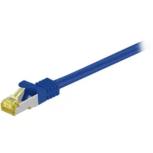 Goobay Patchkabel rj45 s ftp cat7 10.00m blau pimf --- pas cher
