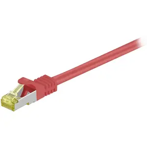 Comparateur de prix : Goobay Goobay Cat 7, 5m Câble De Réseau Rouge Cat7 S/ftp (s-stp)