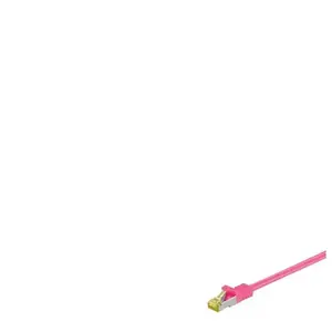 Goobay Cordon RJ45 catégorie 7 S/FTP 3 m (Rose) pas cher