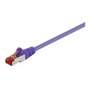 goobay Cat 6 Câble de Liaison, S/FTP (PiMF), Violet, 0.15m Longueur pas cher