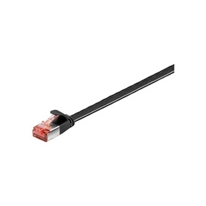 goobay Cat 6 Câbles Ethernet de Liaison Plat, UFTP, Noir, 5 m Longueur pas cher