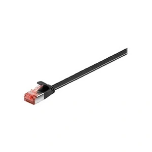 Wentronic 'Goobay 94238 "Cat 6" Câble patch plat, "U/FTP, 15 m noir pas cher