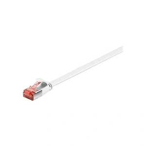 Goobay 94920 CAT 6 Câble de Liaison Plat, U/FTP, Blanc, 7.5 m Longueur pas cher