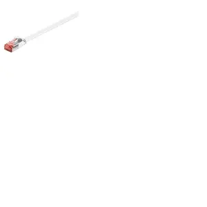 Goobay 94915 CAT 6 Câble de Liaison Plat, U/FTP, Blanc, 1 m Longueur pas cher