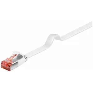 Goobay 94916 CAT 6 Câble de Liaison Plat, U/FTP, Blanc, 1.5 m Longueur pas cher