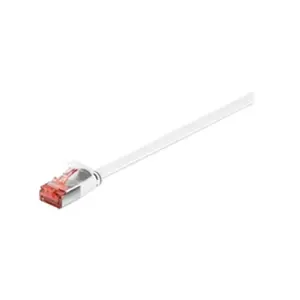 HL Goobay 94917 CAT 6 Câble de Liaison Plat, U/FTP, Blanc, 2 m Longueur pas cher