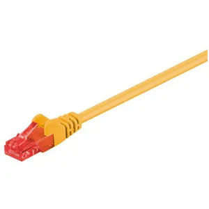 Comparateur de prix : Goobay 95249 CAT 6 Câble de Liaison, U/UTP, Jaune, 0.25 m Longueur