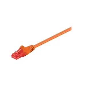 Goobay 95253 CAT 6 Câble de Liaison, U/UTP, Orange, 0.25 m Longueur pas cher