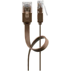 Goobay Cordon de raccordement CAT 6 - WENTRONIC 95889 - 0.5m - Marron - U/UTP pas cher
