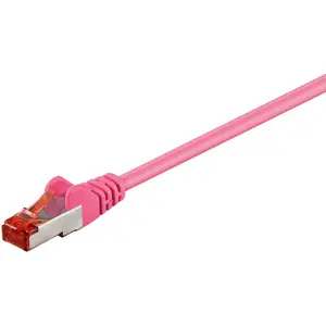 Cat 6-150 lc sstp pimf magenta 1.5m goobay 95569 pas cher