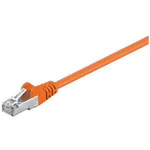 Wentronic Goobay 95538 CAT 5e Câble de Liaison, F/UTP, Orange, 1.5 m Longueur pas cher