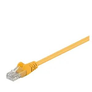Comparateur de prix : Wentronic electronic components handels Goobay 95556 CAT 5e Câble de Liaison, U/UTP, Jaune, 1.5 m Longueur