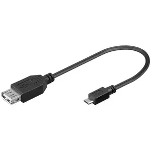 Comparateur de prix : Wentronic Adaptateur USB Prise A / Fiche micro B 0,2 m (Import Allemagne)