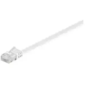 Comparateur de prix : Wentronic CAT 6 Câble de Liaison Plat, U/UTP, Blanc, 3 m Longueur