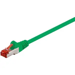 Comparateur de prix : Goobay 95484 CAT 6 Câble de Liaison, S/FTP (PiMF), Vert, 10 m Longueur