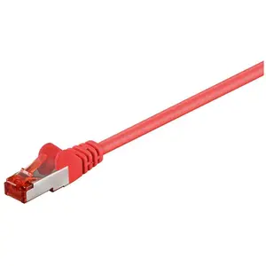 Wentronic electronic components handels Goobay 95467 CAT 6 Câble de Liaison, S/FTP (PiMF), Rouge, 0.5 m Longueur pas cher