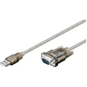 Comparateur de prix : Goobay 95435 Convertisseur USB/RS232, Transparent, 1.5m Câble Longueur