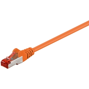 goobay Câble de raccordement WENTRONIC 95456 - CAT 6 - 25 cm - Orange pas cher