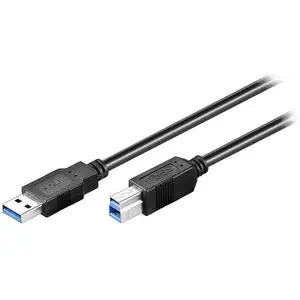 Goobay Câble Imprimante USB 3.0 Type A/B Mâle/Mâle 50cm Noir pas cher