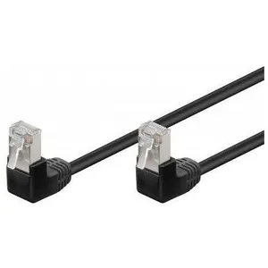 goobay Goobay Patchk CAT5e F/UTP 2x90° bk 1.00m - Switch - Stroke (96078) pas cher
