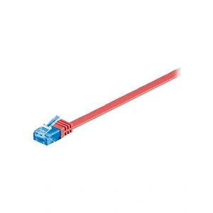 Comparateur de prix : Goobay 96344 CAT 6 A U/UTP Câble de Liaison Plat, Rouge, 5m Longueur