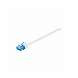 Comparateur de prix : Goobay 96347 CAT 6 A U/UTP Câble de Liaison Plat, Blanc, 5m Longueur