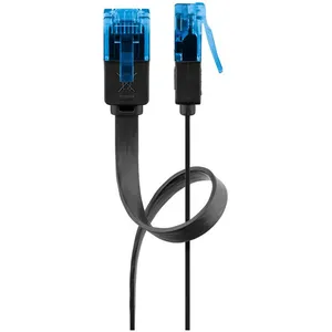 GOOBAY RJ-45 CAT6a 1m 1m Cat6a U/UTP (UTP) Noir câble de réseau - Câbles de réseau (1 m, Cat6a, U/UTP (UTP), RJ-45, RJ-45, Noir) pas cher