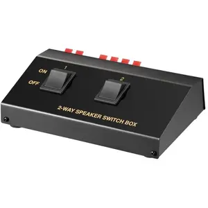 Comparateur de prix : Goobay 60928 Commutateur pour Haut-Parleurs, Noir