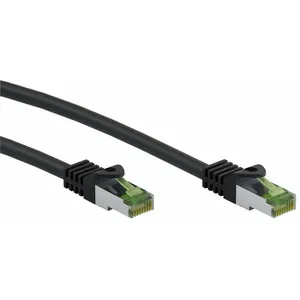 Goobay 61094 Câble patch CAT 8.1 GHMT, S/FTP (PiMF), noir, 2 m - conducteur cuivre, gaine de câble LSZH sans halogène pas cher