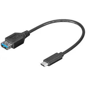 Comparateur de prix : Noname Goobay 67894 Câble Femelle USB-C Vers USB A, Noir, 0.2m Longueur