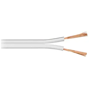 Merkloos / Sans marque goobay Câble pour haut-parleur en vrac 4 mm² 50 m blanc
