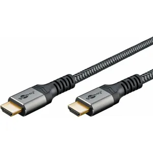 Câble hdmi  Haute Vitesse avec Ethernet, 3 m, Sharkskin Grey - connecteur hdmi  (type a) connecteur hdmi  (type a) - 3 m (64995) - Goobay